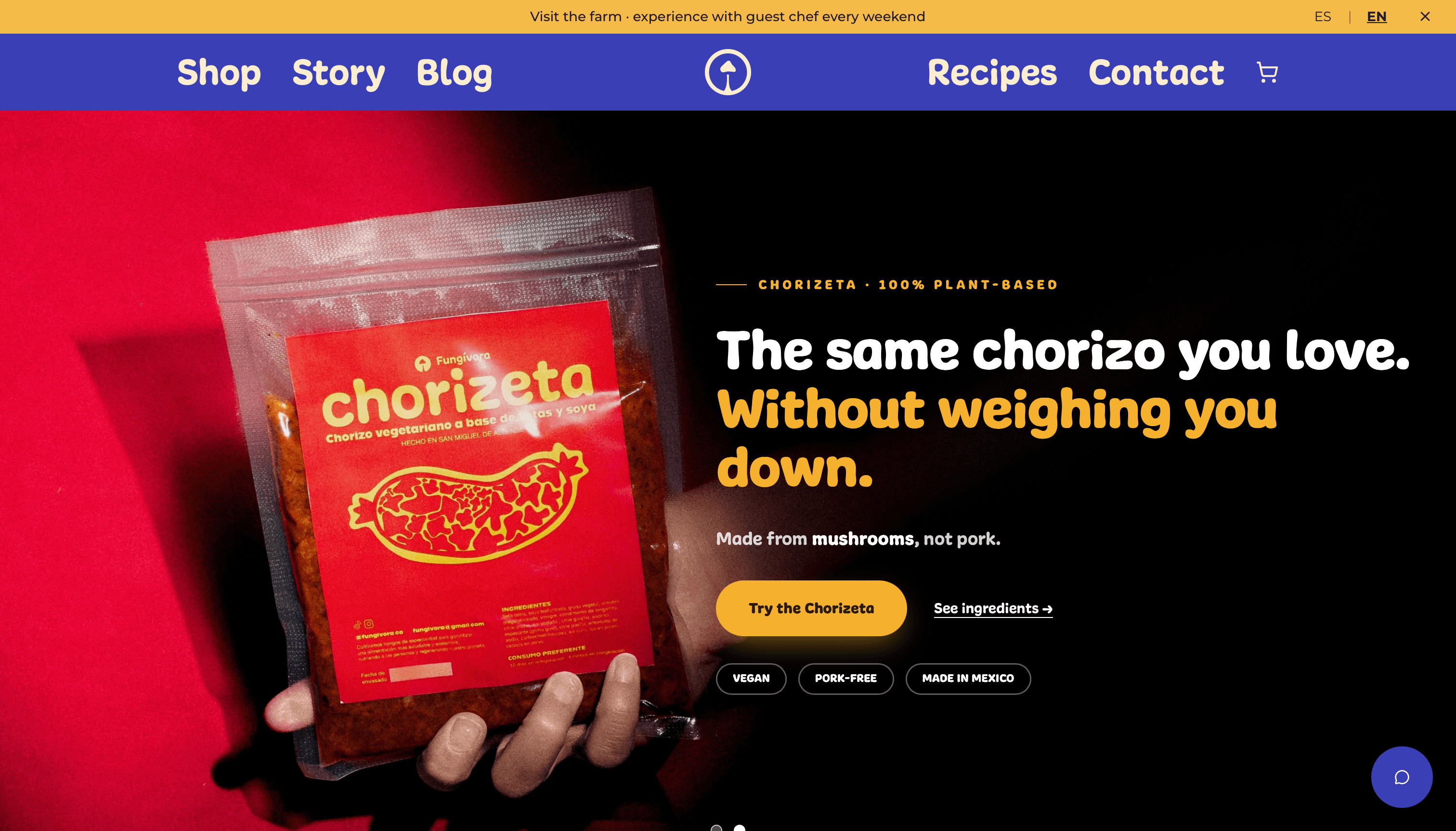 Fungívora — a live client website built by MarginWorks